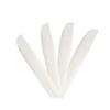 ZSHJGJR 50 Pack Archery Arrow Spiral Twist Wrap Full Length Feathers Left Wing Feathers Fletches Fletching (8-11inch) for Flu-Flu Arrows (White)