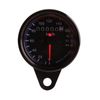 Anauto 12V Universal LED Backlight Motorcycle Odometer Speedometer Gauge K/MH Single Indicator (Black)