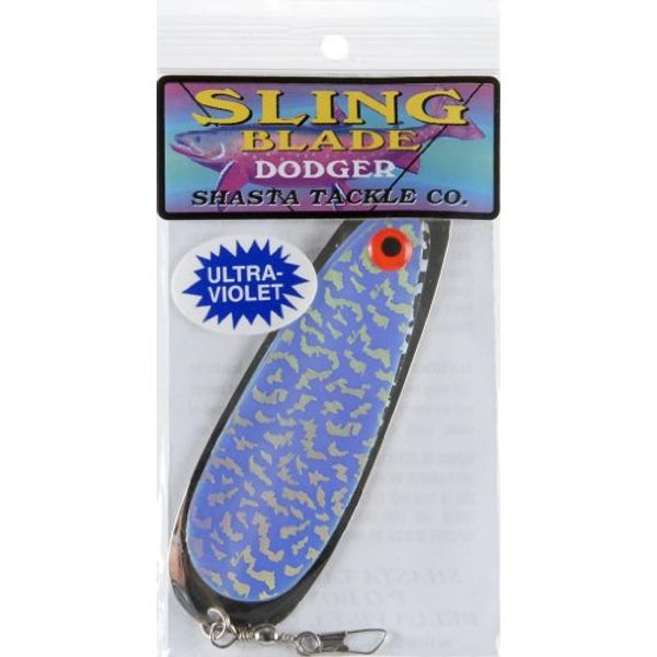 SHASTA TACKLE Sling Blade, Silver/Blue