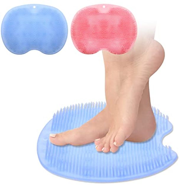 Shower Foot Scrubber Massager Cleaner Spa Exfoliating Washer Wash Feet  Clean Cushion Bathroom Bath Foot Brush