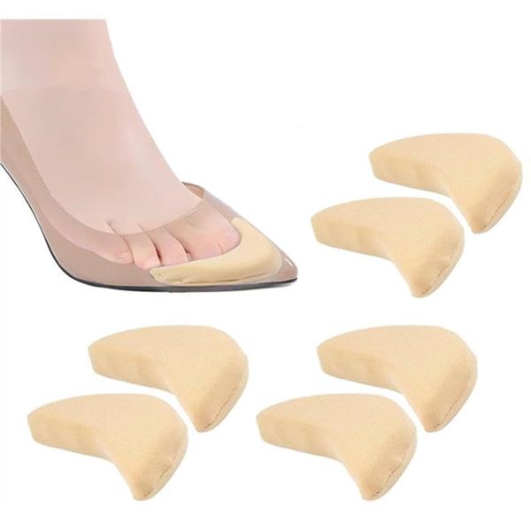 NEFUSI Toe Cushion, High Heel Cushion, Toe Filling, Toe Protection, Blister Prevention, Women's 3 Sets 6 Pack (Beige)