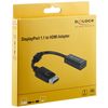 Delock Adapter DisplayPort 1.1 Stecker > HDMI Buchse Passiv schwarz