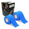 2 Rolls Taping Tape Kinesiology Tape Muscles Joint Support Stretchable Sweatproof Performance Enhancing 2 inches x 16.4 ft (5 cm x 5 m), blue