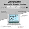 Non-Programmable Thermostat for Conventional Single-Stage Systems, 1 Heat/1 Cool, Easy DIY, White Backlight