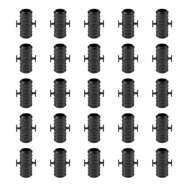 25 PCS Poly Crimp Pex Fitting 1/2" X 1/2"  Straight Coupling With Position Tab