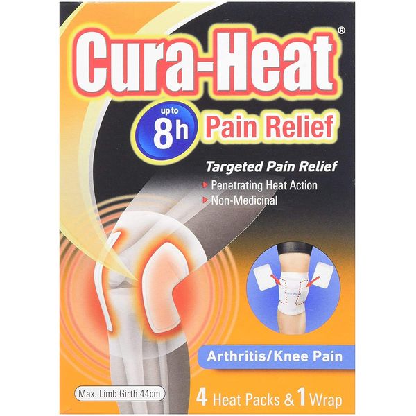 Cura-Heat Arthritis Pain Knee - 4 pack