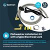 6ft Stainless Steel Dishwasher Connector Kit Easy Installation Universal Fit
