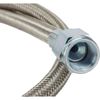 48 Inch Braided S.S. Brake Line - Straight AN3-2 Pack