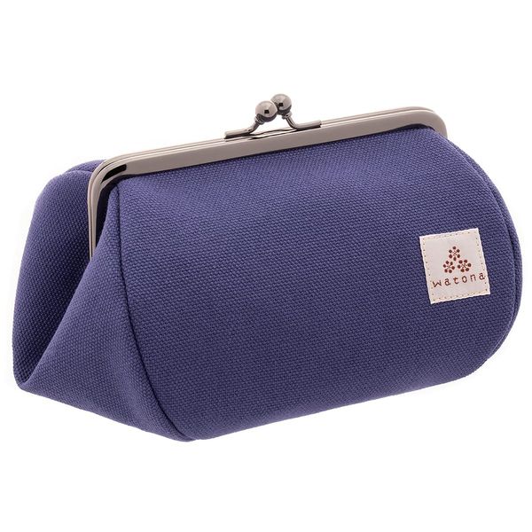 Watna Canvas Cosmetic Pouch, 4.5 Size, L Size, ultramarine