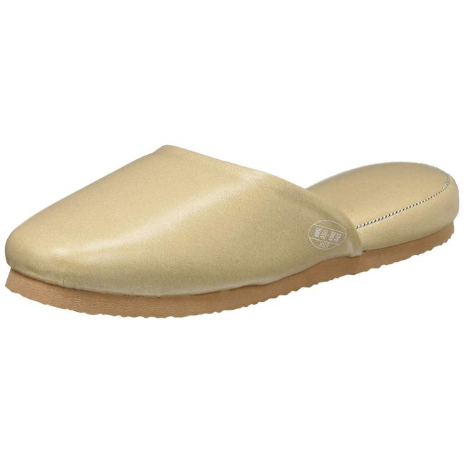 Endo Shoji VSL2103 Commercial Antibacterial Slippers, L, Beige, Upper Unlin PVC, Bottom EVA Sponge, Made in Japan