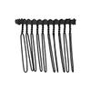 VOCOSTE Non Slip Hair Side Comb Accessories Metal Black Hair Side Comb Retaining Hair Clips 4cm 12pcs