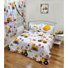 Double Bed Construction Duvet Cover Set Digger Trucks Tools Hammer Screw Reversible