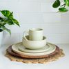 Everything Kitchens Modern Flat 11" Dinner Plates (Set of 4) | Beige