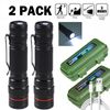 High Power 350000LM Super Bright LED Tactical Torch Rechargeable Mini Flashlight