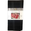 Better Home Dish Drying Mat 12"x18" Plaid Reversible Design Solid Color, Absorbent Microfiber Quick Drying, (Black)