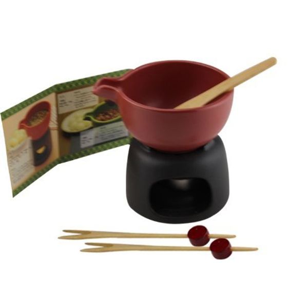 Kuriyama BM-193 Japanese Fondue Set, Red