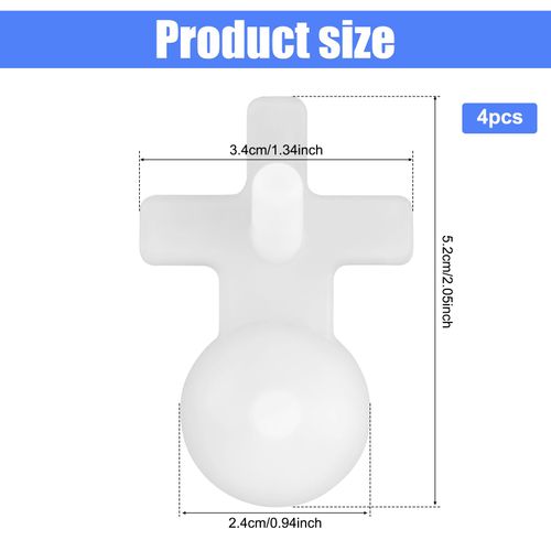 4pcs Replacement Leak Stopper for Thermos Funtainer 16 Oz Stainless Steel Vacuum Insulated Bottle, Spill Stopper Water Bottle Lid Seal Plug Replacement Parts Accessories for Thermos Funtainer