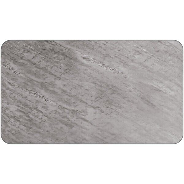 24" x 42" Rectangular Restaurant Table Top with Gray Slate Laminate Top Finish