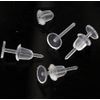 LIKENNY Secret Earrings, Resin Transparent Earrings, Accessories, Parts, Hypoallergenic, Perfect for Holding Pierced Holes (Set of 20)