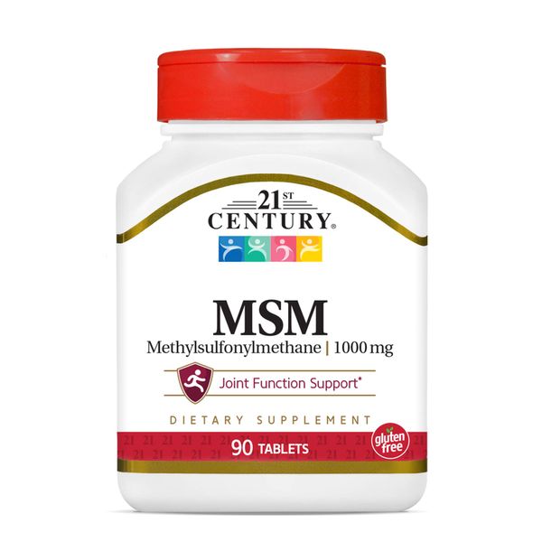 21st Century MSM 1000 mg Tablets, 90 Count