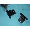 Face Mount Self Closing 3/8 inch Inset Black Cabinet Hinge Multi-Fold Over 10 Pk