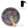 Sarini Educational Busy Board, with Hand Crank Gears, DIY Accessory for Interactive Learning and Motor Skill Development