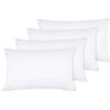 Hachette Pillow Cases 4 Pack Egyptian Cotton 200 Thread Count (White)