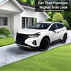 BOGAR TECH DESIGNS Middle Front Chrome Delete Overlay Compatible with Nissan Murano 2019-2024, Gloss Black