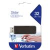 Verbatim 98697 32 GB Slider USB Drive - Black,201946