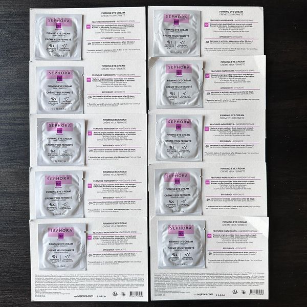 10 x SEPHORA COLLECTION Firming Eye Cream Sample 2ml each