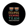 Solar Eclipse Viewing Team Vintage Sunglasses 4.08.2024 PopSockets Adhesive PopGrip