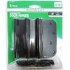 4" Oil-Rubbed Bronze Finish Door Hinges - 3 Pack, 5/8" Round, Removeable Pin