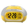 Verbalise Talking Clock with Temperature and Back Light, Wake-up Alarm, Silver/Yellow