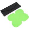 KKD Foldable Compact Glasses Case, Triangular, Simple, Eyeglasses, Storage, Convenient, solid matte black