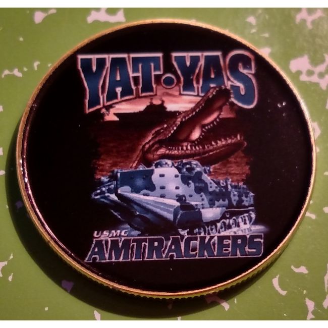 Marine Corps Yat Yas Amtrackers Military Challenge Art Coin