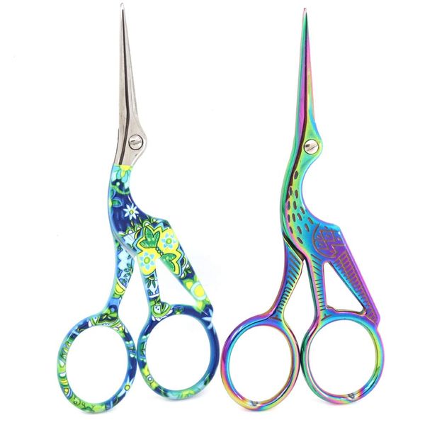 2 Pcs Embroidery Scissors Cutting Embroidery Crafts Stainless Steel Scissors for Cutting