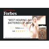 HearClear Size 312 Hearing Aid Batteries (60 Pack) + Battery Holder