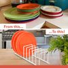 Spectrum Dish Drying Rack for Kitchen Counter, Euro Kitchen Organizer, Matte White