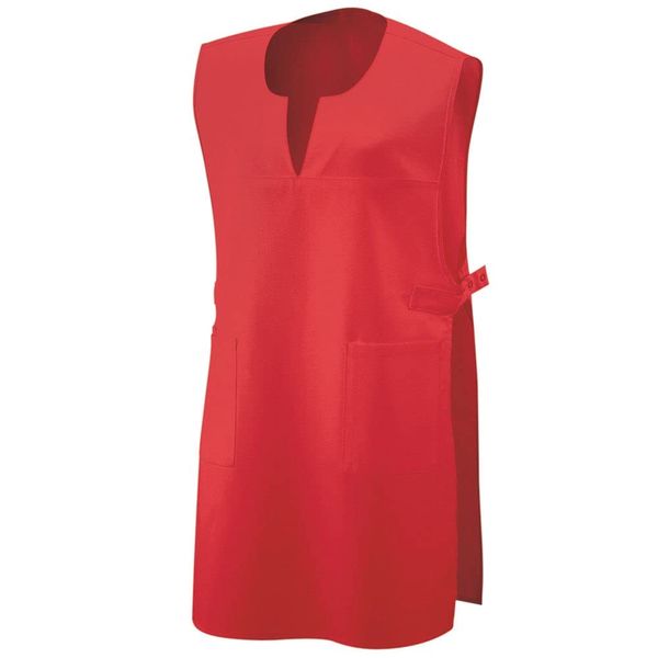 EXNER Überwurf-Kittel, Überwurf-Schürze, Chasuble ohne Arm, mit V-Auschnitt, Farbe rot, Größe I