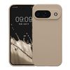 kwmobile Smartphone Case for Google Pixel 9 Case - Smartphone Back Cover TPU Shockproof Cream Mat
