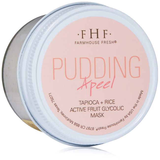 FarmHouse Fresh Pudding Apeel Tapioca Rice Active Fruit Glycolic Mask, 3.2 Fl Oz