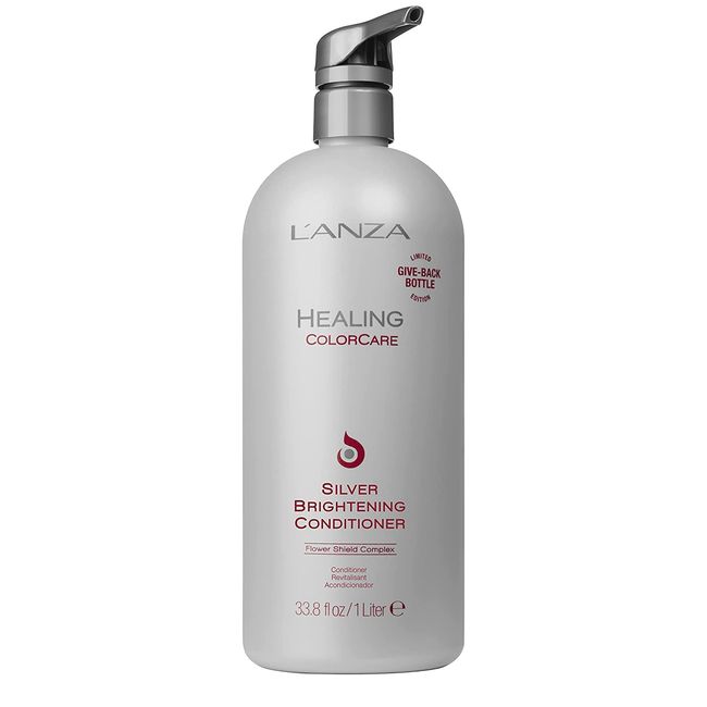 L’ANZA Healing ColorCare Silver Brightening Conditioner, for Silver, Gray, White, Blonde & Highlighted Hair, Boosts Shine and Brightness While Healing, Controls Unwanted Warm Tones (33.8 Fl Oz)