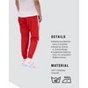 JAKO Damen Freizeithose Power, Rot/Weiß, 42
