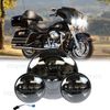 For Harley Davidson Electra Glide Classic 7" LED Headlight + 4.5" Passing Lights