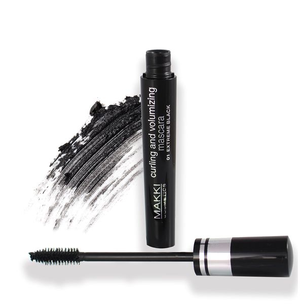 curling and volumizing mascara - Long Stay - Smudge Proof - lash defining - Voluminous Volumising Extreme Black Colour Shade 01