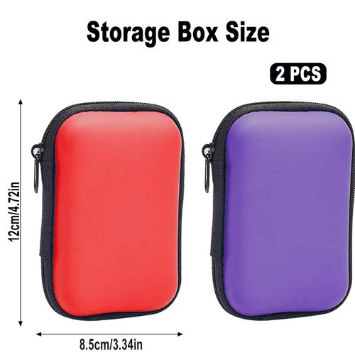DDKCHQLT Playing Card Case for UNO, 2 Pcs Waterproof Card Game Cases, EVA Travel Portable Playing Card Holder Box for Outdoor Gaming or Camping