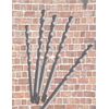 Masonry Concrete Drill Bit Set 1/4"x4-1/2" Carbide Tip Tapcon Flat Shank-50Pcs