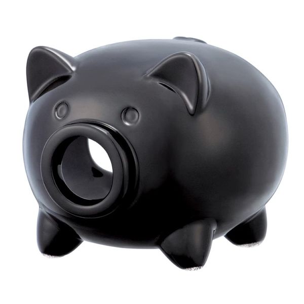 DECOLE SK-51702 Mini Mosquito Repellent Pig, Mosquito Repellent Incense, Holder, Case, Floor Standing, Japanese, Black