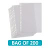 SUMMIT Punched Pockets A4, 200 Poly Pockets