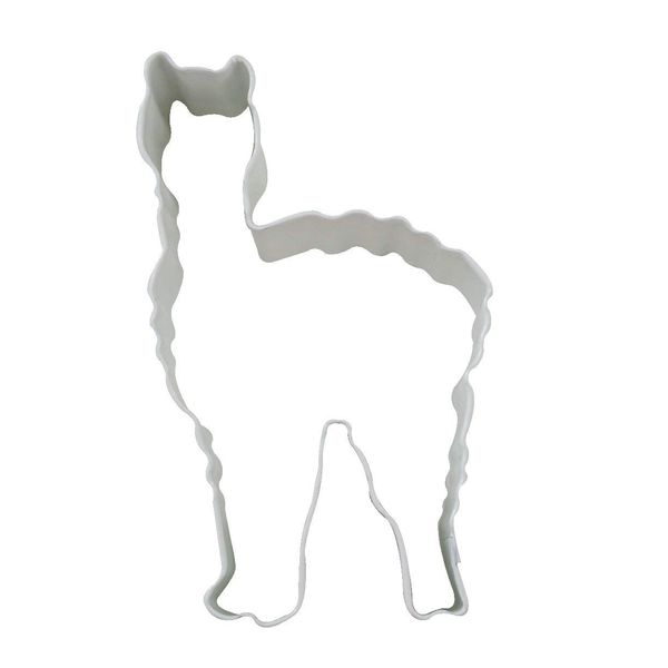 Anniversary House Llama Poly-Resin Coated Cookie Cutter White